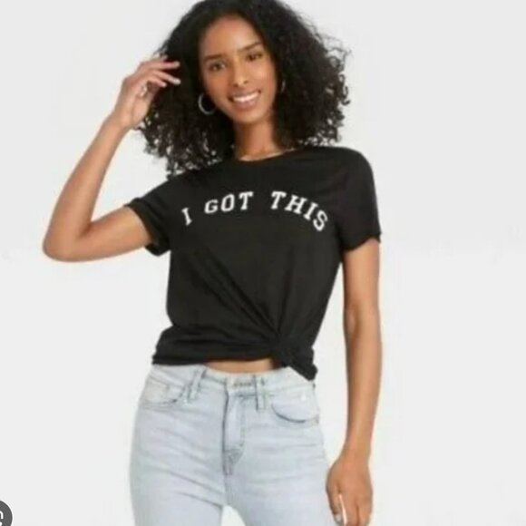Women's Black "I Got This"  Graphic Tee - Picture 1 of 6
